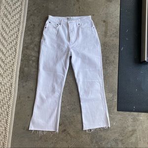 Abercrombie Ultra High Rise Kick Flare White 29 8R
